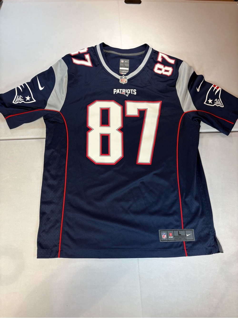 Rob Gronkowski New England Patriots #87 Nike On Field Jersey Men’s Large